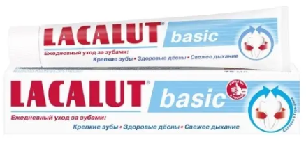 ЛАКАЛЮТ ПАСТА ЗУБНАЯ БЕЙСИК ТУБА 75МЛ