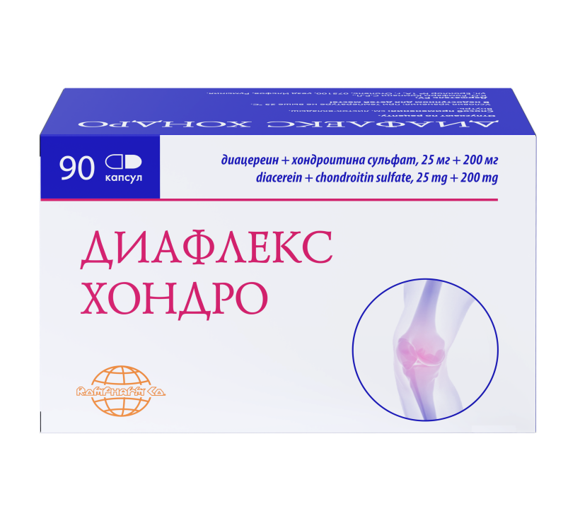 ДИАФЛЕКС ХОНДРО КАПС 25МГ+200МГ №90