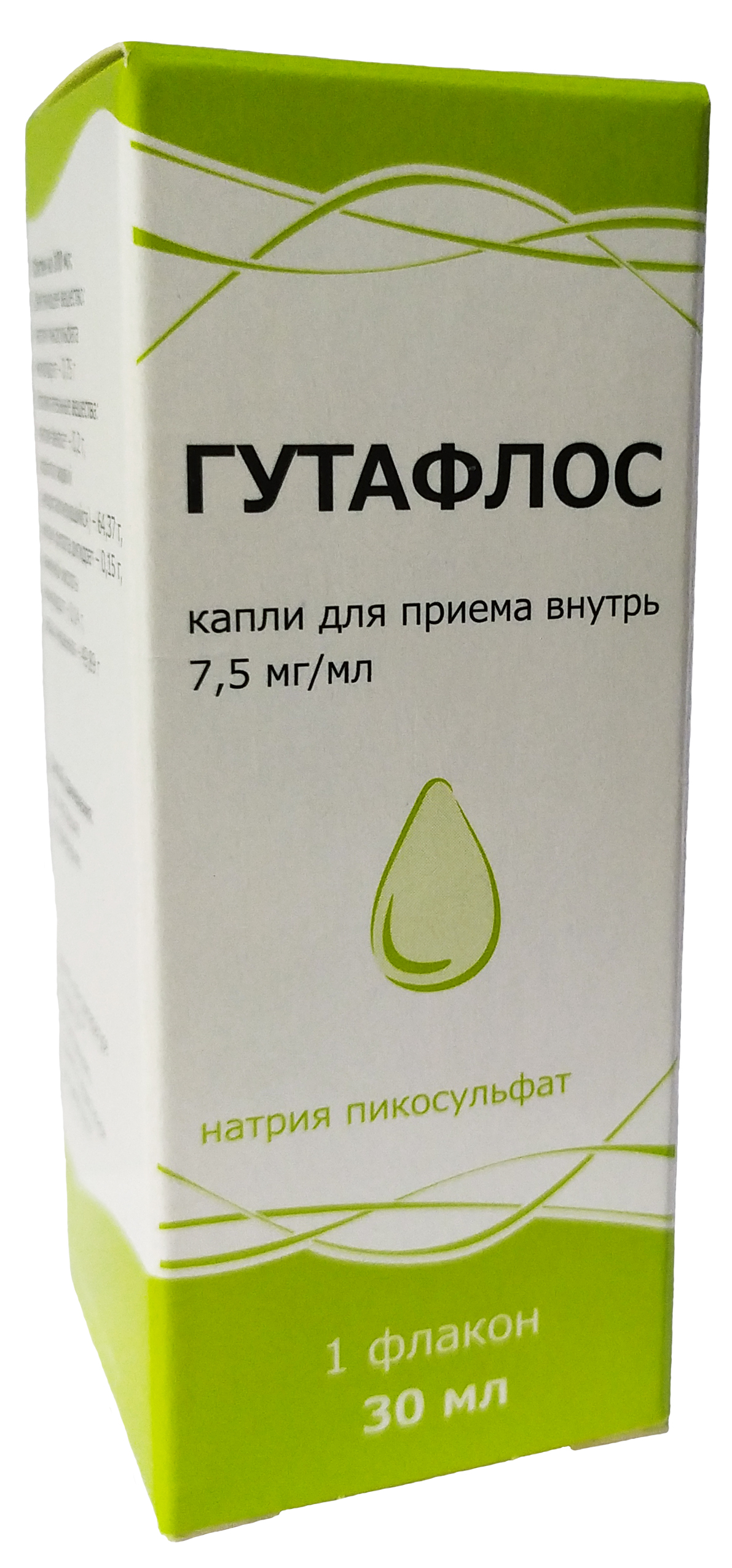 ГУТАФЛОС КАПЛИ ВНУТРЬ 7,5МГ/МЛ 30МЛ