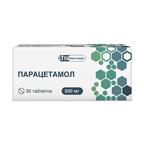 ПАРАЦЕТАМОЛ-ФАРМСТАНДАРТ ТАБ 500МГ №30