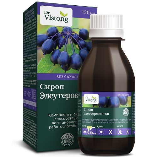 ДР ВИСТРОНГ  СИРОП ЭЛЕУТЕРОКОККА ФЛ 150МЛ