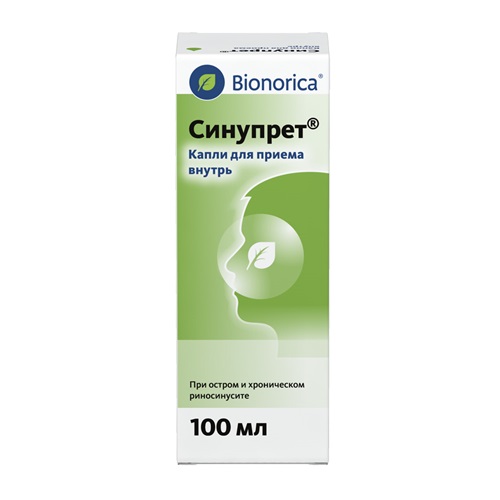 СИНУПРЕТ КАПЛИ ВНУТРЬ ФЛ 100МЛ
