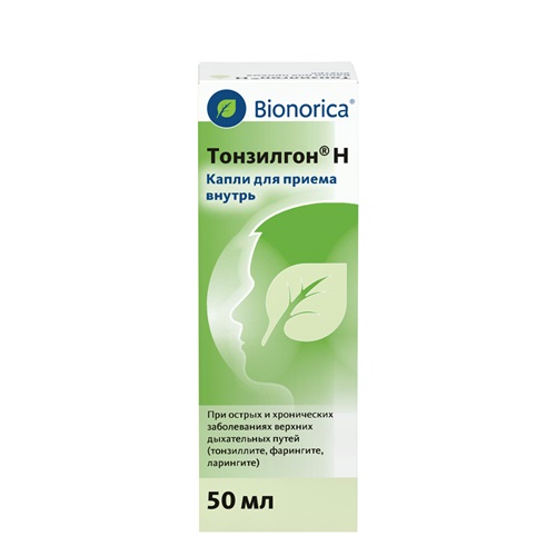 ТОНЗИЛГОН Н КАПЛИ ФЛ 50МЛ