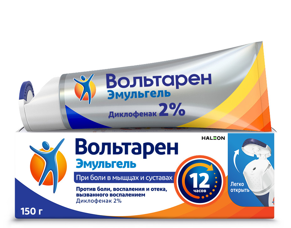 ВОЛЬТАРЕН ЭМУЛЬГЕЛЬ ГЕЛЬ Д/НАРУЖ 2% 150Г