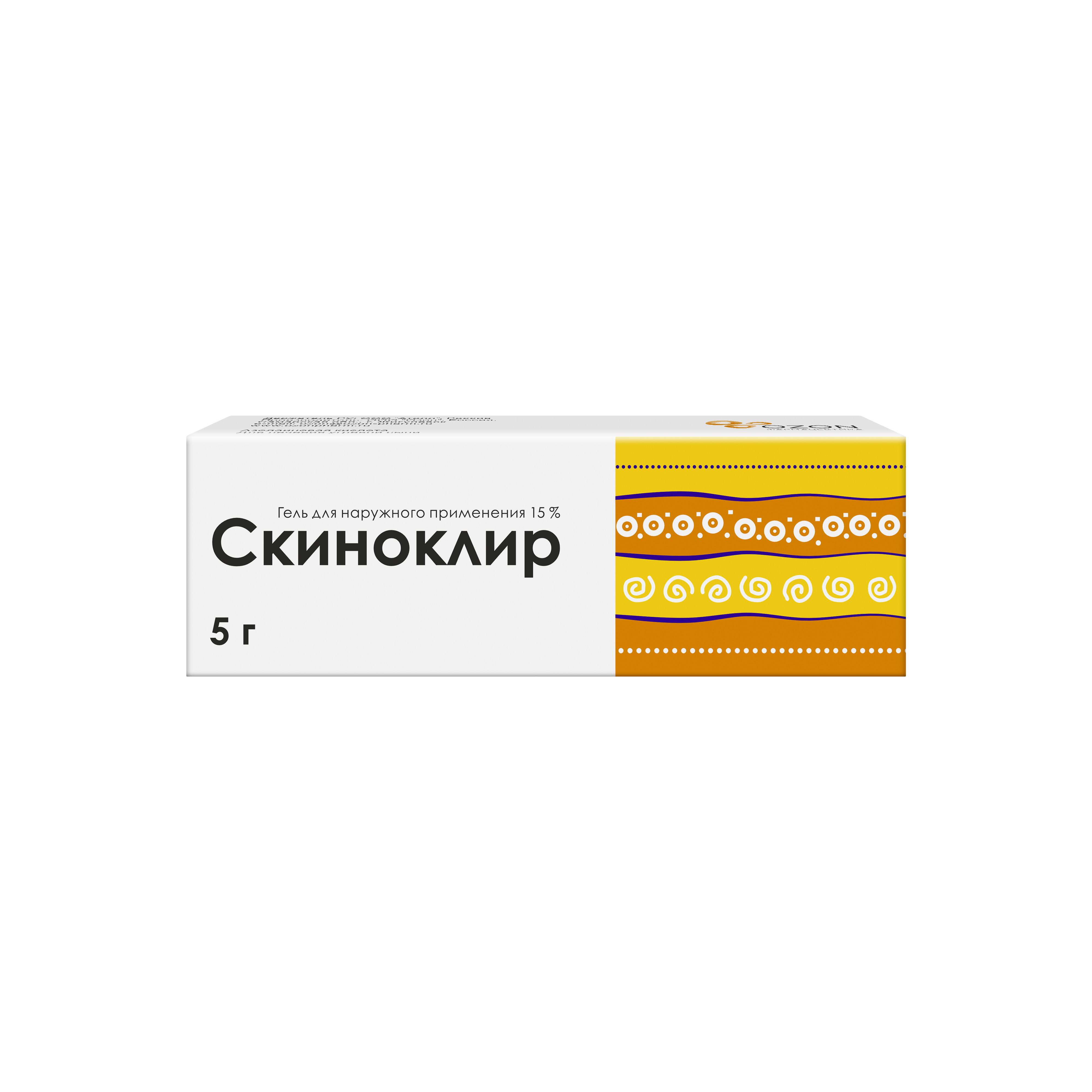 СКИНОКЛИР ГЕЛЬ НАРУЖ 15% 5Г