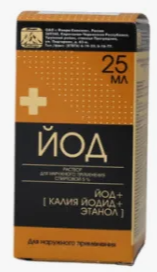 ЙОДА Р-Р СПИРТОВОЙ 5% 25МЛ