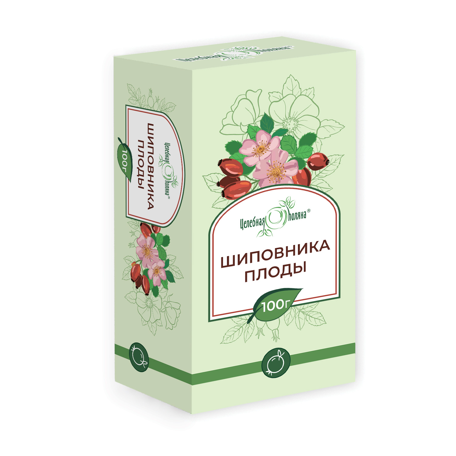 ЦЕЛЕБНАЯ ПОЛЯНА ШИПОВНИКА ПЛОДЫ 100Г БАД