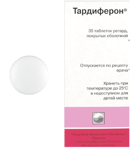 ТАРДИФЕРОН ТАБ ПРОЛОНГ П/О 80МГ №30