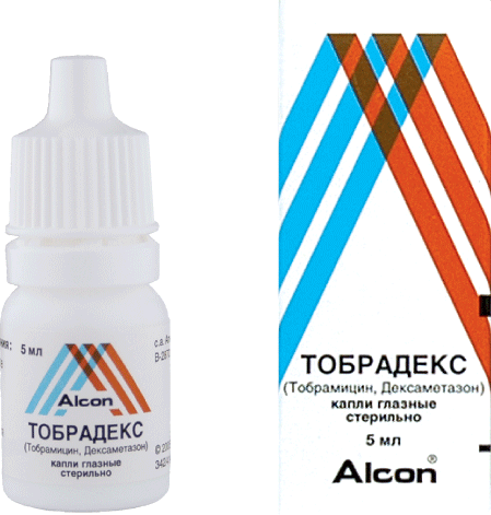 ТОБРАДЕКС КАПЛИ ГЛАЗНЫЕ ФЛ/КАП 5МЛ