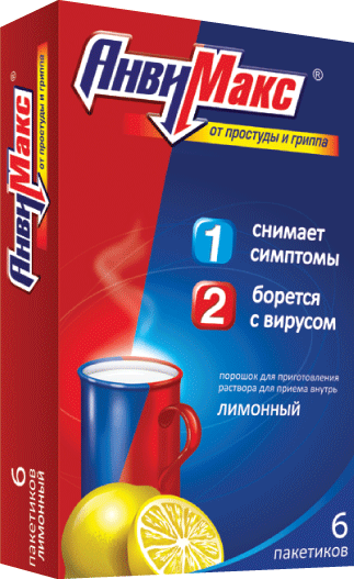 АНВИМАКС ПОР Д/Р-РА ВНУТРЬ 5Г ЛИМОН/МЕД ПАК №6