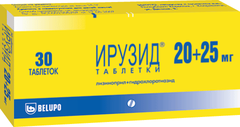 ИРУЗИД ТАБ 20МГ+25МГ №30