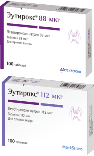 ЭУТИРОКС ТАБ 112МКГ №100