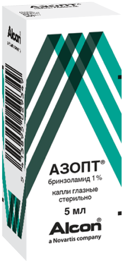 АЗОПТ КАПЛИ ГЛАЗНЫЕ 1% ФЛ/КАП 5МЛ ПЛАСТ
