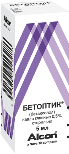 БЕТОПТИК КАПЛИ ГЛАЗНЫЕ 0,5% 5МЛ