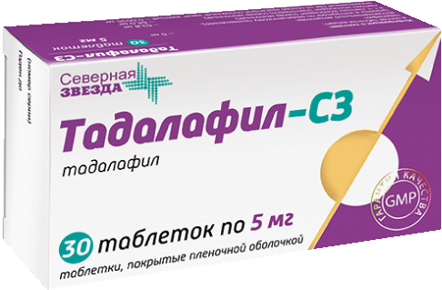 ТАДАЛАФИЛ-СЗ ТАБ П/П/О 5МГ №30