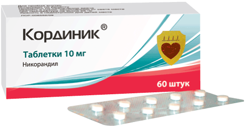 КОРДИНИК ТАБ 10МГ №60