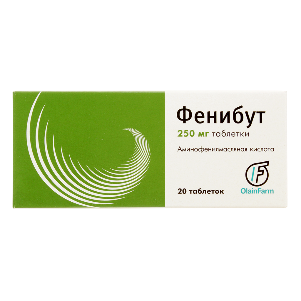 ФЕНИБУТ ТАБ 250МГ №20