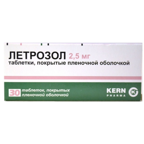 ЛЕТРОЗОЛ ТАБ П/О 2,5МГ №30
