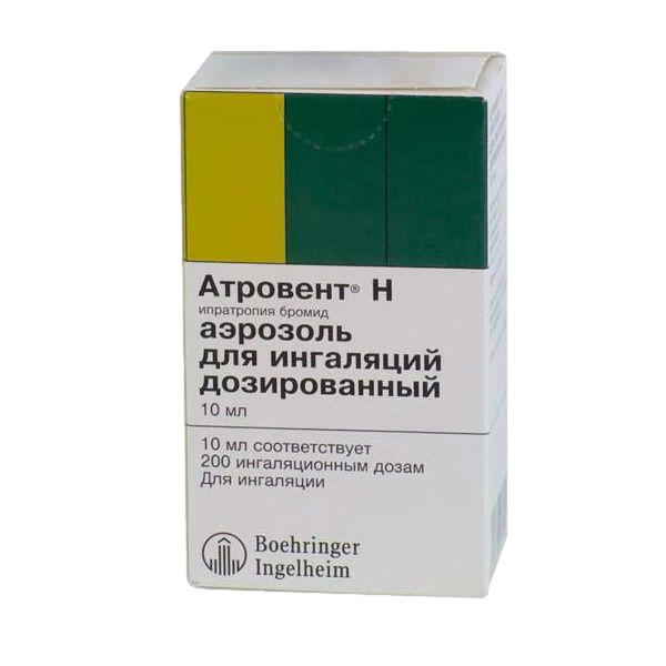 АТРОВЕНТ Н АЭР Д/ИНГ 20МКГ/ДОЗА 200ДОЗ ФЛ 10МЛ