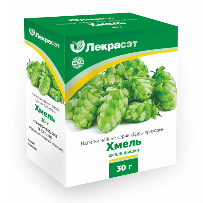 ФИТОЧАЙ ЛЕКРАСЭТ ХМЕЛЯ ШИШКИ 30Г