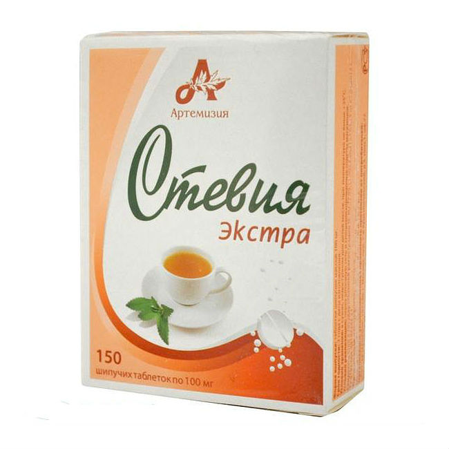 СТЕВИЯ ЭКСТРА ТАБ ШИПУЧИЕ 100МГ №150