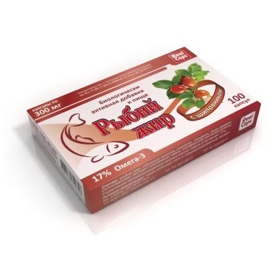 РЫБИЙ ЖИР С ШИПОВНИКОМ КАПС №100