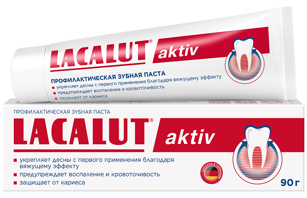 ЛАКАЛЮТ ЗУБНАЯ ПАСТА АКТИВ 90Г