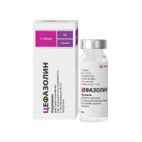 ЦЕФАЗОЛИН ПОР Д/Р-РА В/В В/М 1000МГ ФЛ