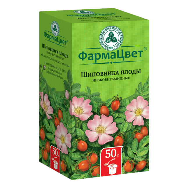 ШИПОВНИКА ПЛОДЫ НИЗКОВИТАМИННЫЕ 50Г