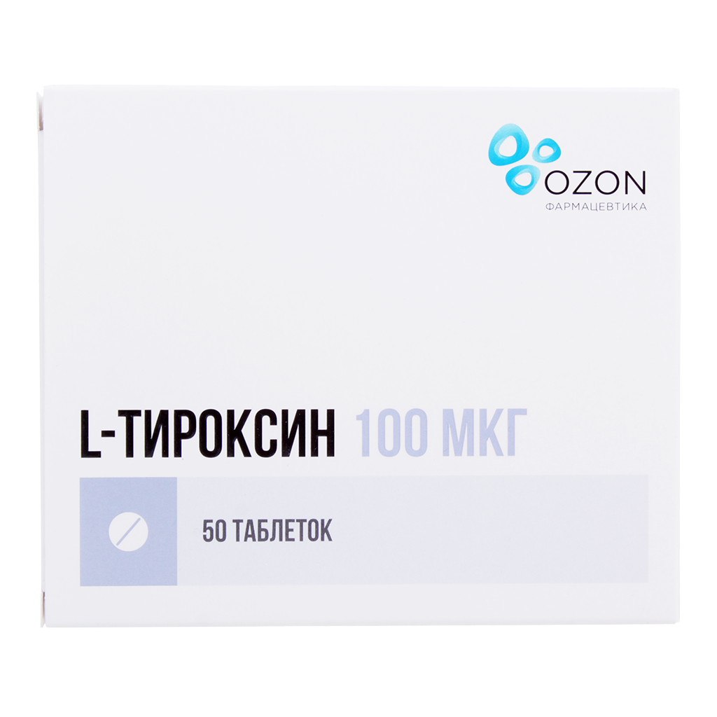 Л-ТИРОКСИН ТАБ 100МКГ №50
