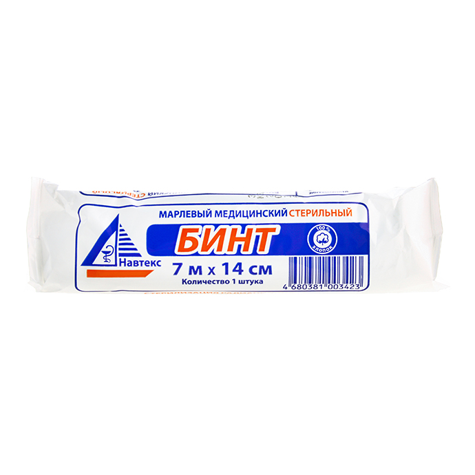 БИНТ СТЕРИЛ 7МХ14СМ ПЛ30