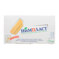 ЛЕЙКОПЛАСТЫРЬ НИМПЛАСТ БАКТЕР  1,9Х7,2СМ №100