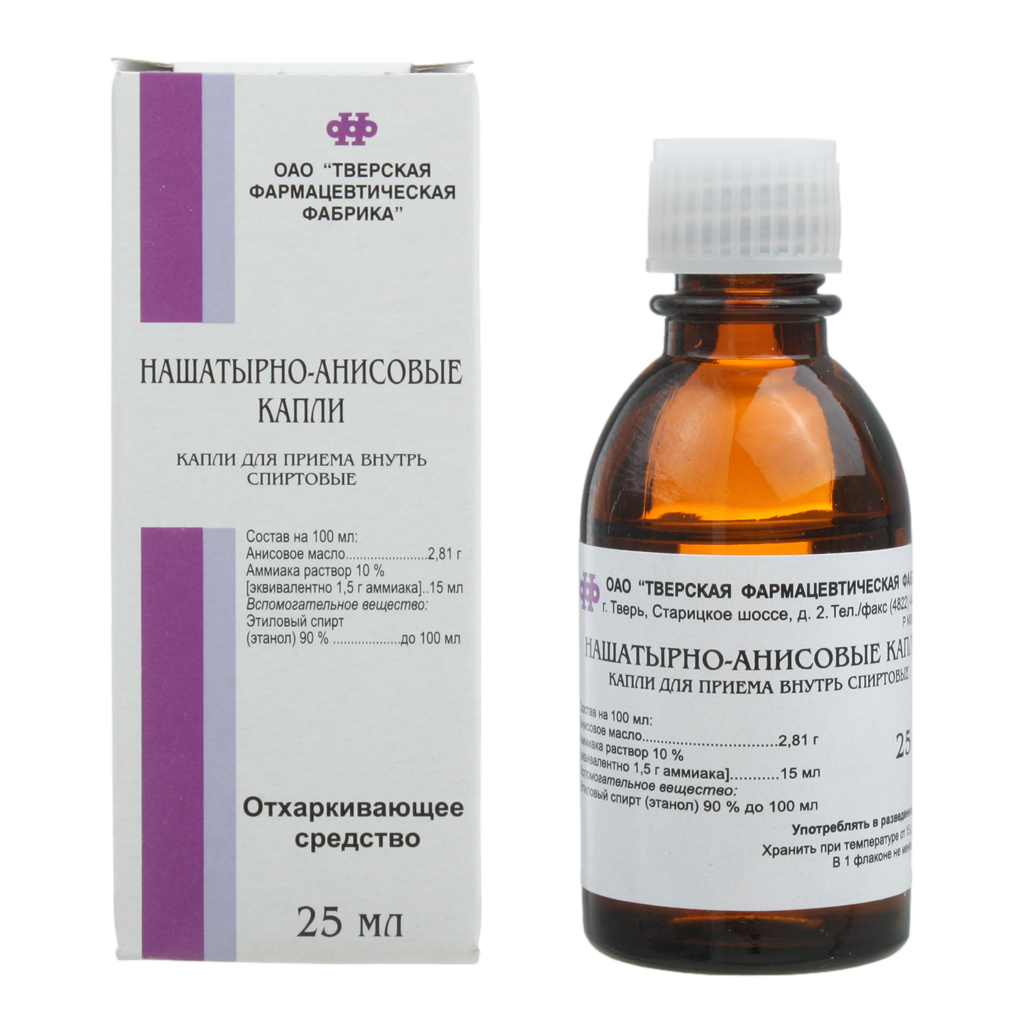 НАШАТЫРНО-АНИСОВЫЕ КАПЛИ 25МЛ