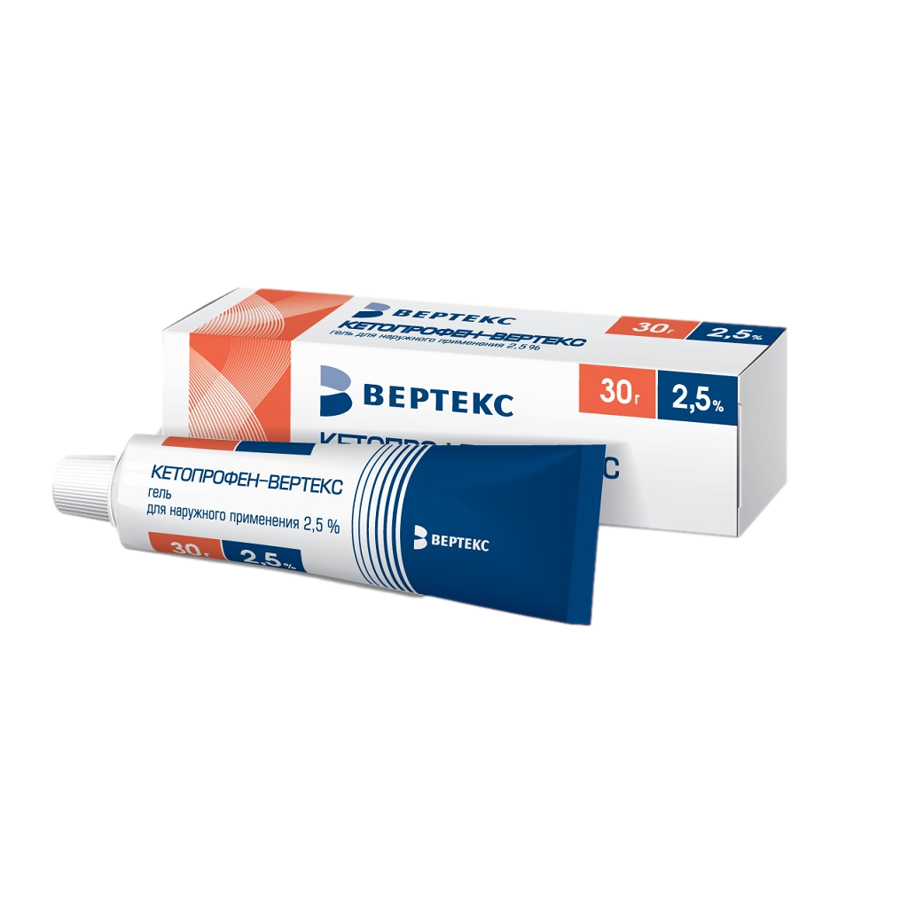 КЕТОПРОФЕН ГЕЛЬ Д/НАРУЖ 2,5% 30Г ТУБА