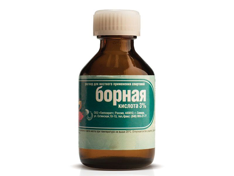 БОРНАЯ КИСЛОТА Р-Р Д/МЕСТН СПИРТОВОЙ 3% 25МЛ ФЛ