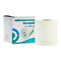 ЛЕЙКОПЛАСТЫРЬ ВЕРОФАРМ 5Х500СМ КАРТ УП