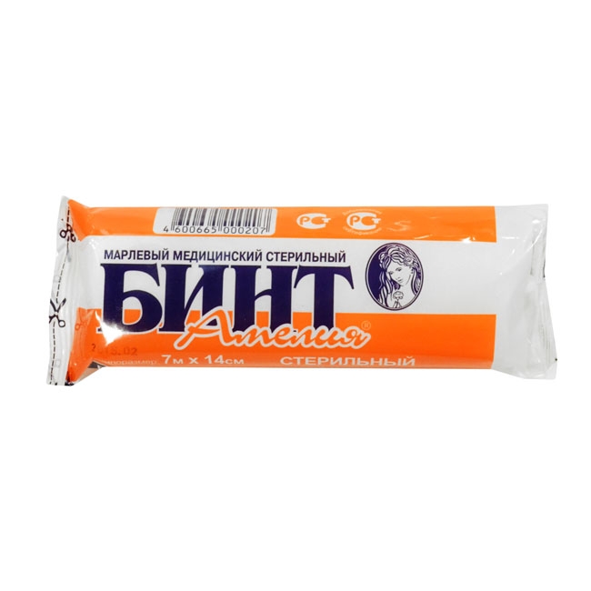 БИНТ МАРЛЕВЫЙ СТЕРИЛ 7МX14СМ АМЕЛИЯ