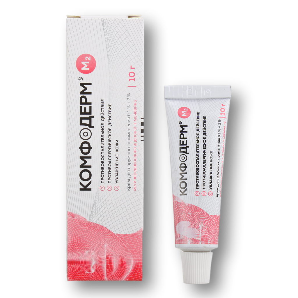 КОМФОДЕРМ М2 КРЕМ НАРУЖ 0,1%+2% ТУБА 10Г