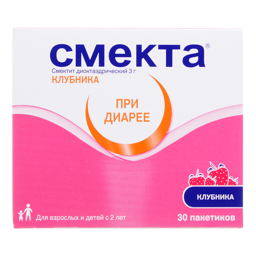 СМЕКТА ПОР Д/СУСП ВНУТРЬ КЛУБНИКА ПАК 3Г №30