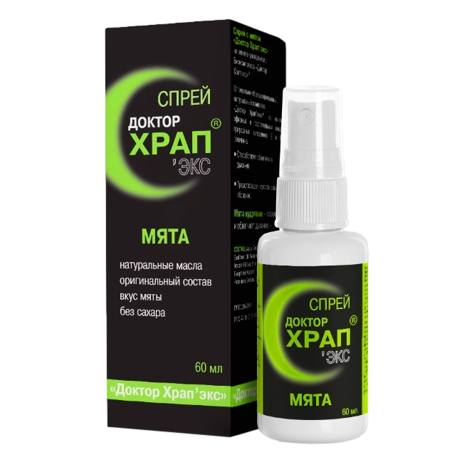 ДОКТОР ХРАП ЭКС СПРЕЙ МЯТА 60МЛ