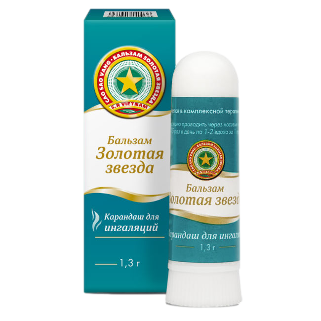 ЗОЛОТАЯ ЗВЕЗДА БАЛЬЗАМ КАРАНДАШ Д/ИНГ 1,3Г