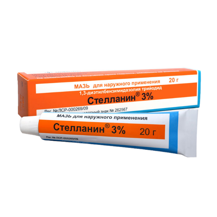 СТЕЛЛАНИН МАЗЬ Д/НАРУЖ 3% ТУБА 20Г