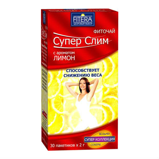 ФИТОЧАЙ СУПЕР СЛИМ ЛИМОН Ф/П 2Г №30
