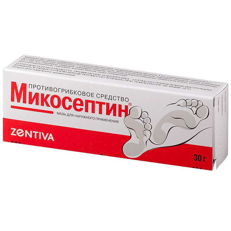 МИКОСЕПТИН МАЗЬ Д/НАРУЖ 30Г