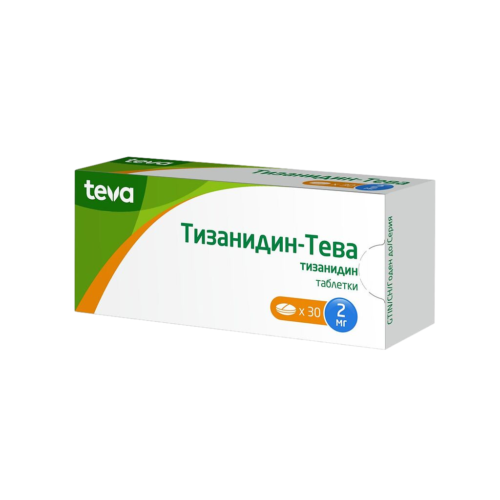 ТИЗАНИДИН-ТЕВА ТАБ 2МГ №30