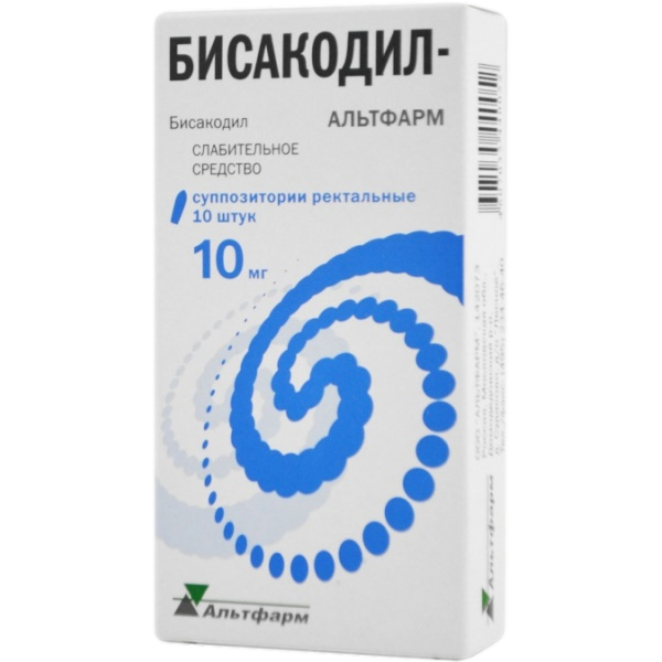 БИСАКОДИЛ-АЛЬТФАРМ СУПП РЕКТ 10МГ №10