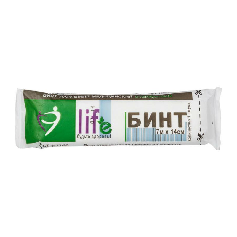БИНТ СТЕРИЛ 7МХ14СМ ПЛ36 ГОСТ