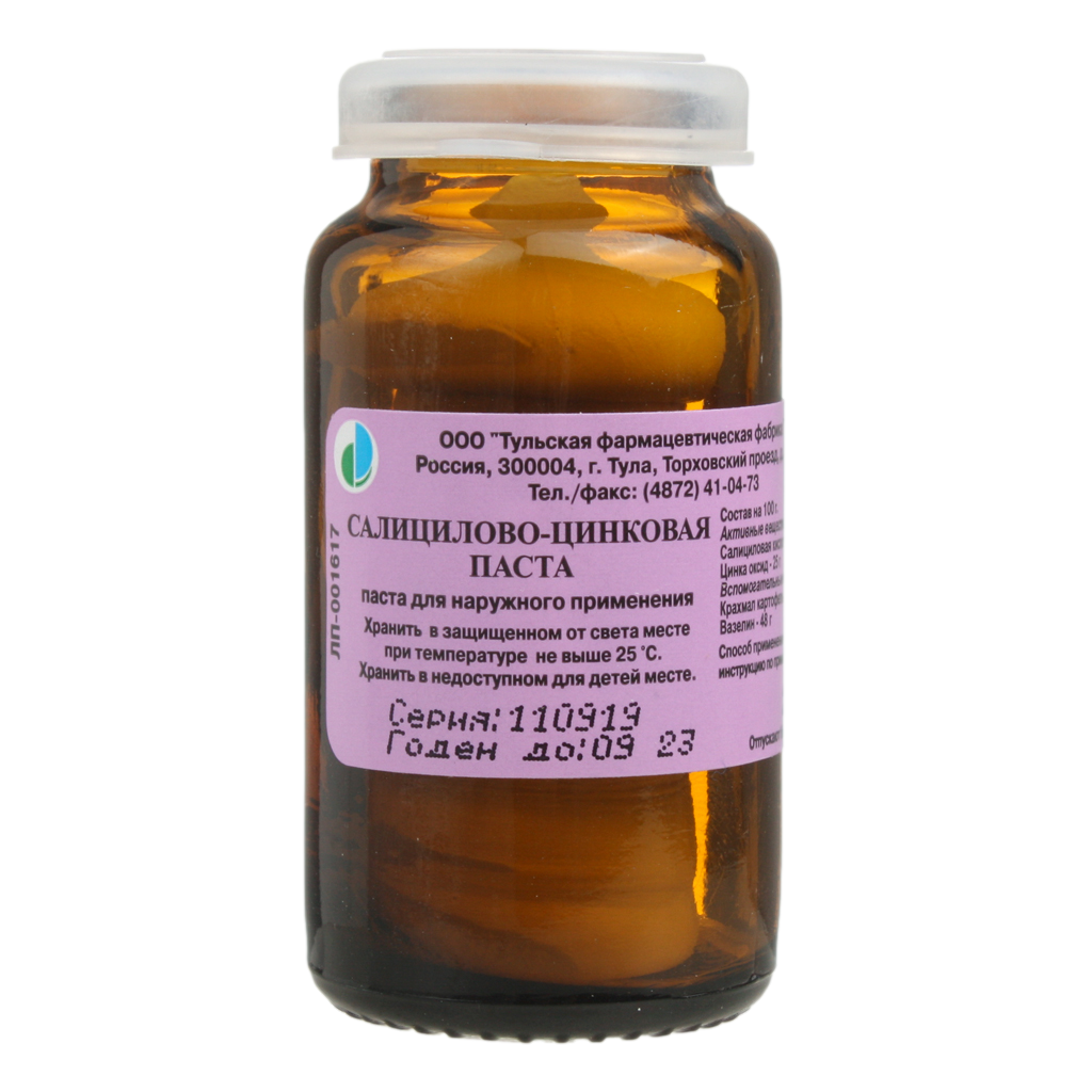 САЛИЦИЛОВО-ЦИНКОВАЯ ПАСТА Д/НАРУЖ 25Г