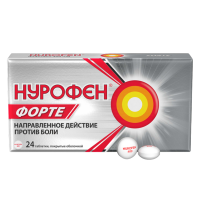 НУРОФЕН ФОРТЕ ТАБ П/О 400МГ №24