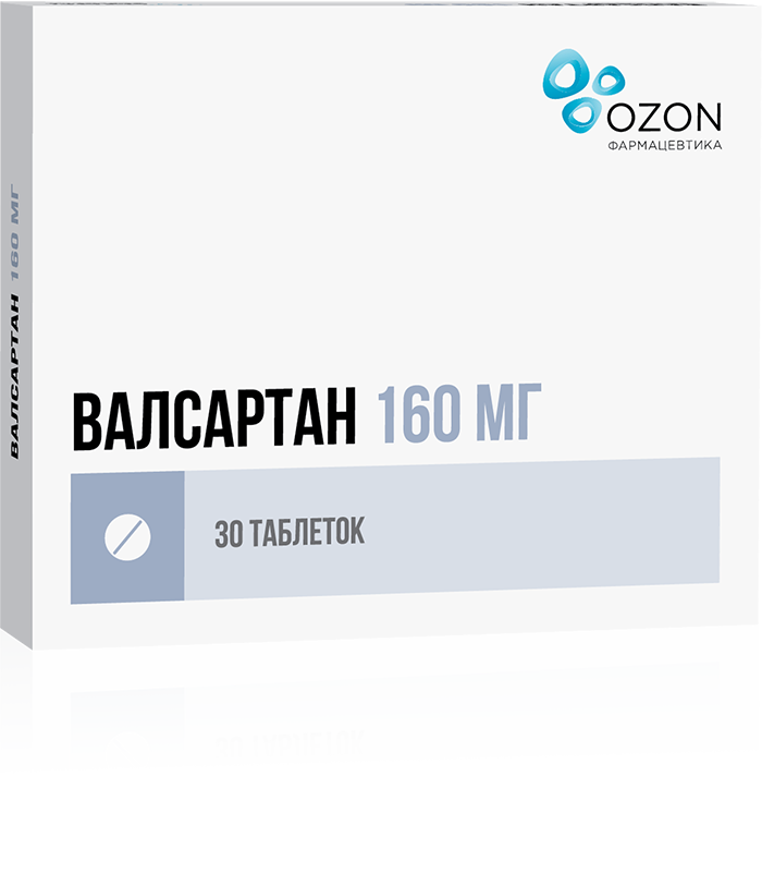 ВАЛСАРТАН ТАБ П/О 160МГ №30